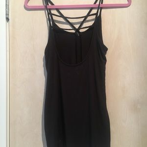 Flowy black Hollister tank top with cute straps